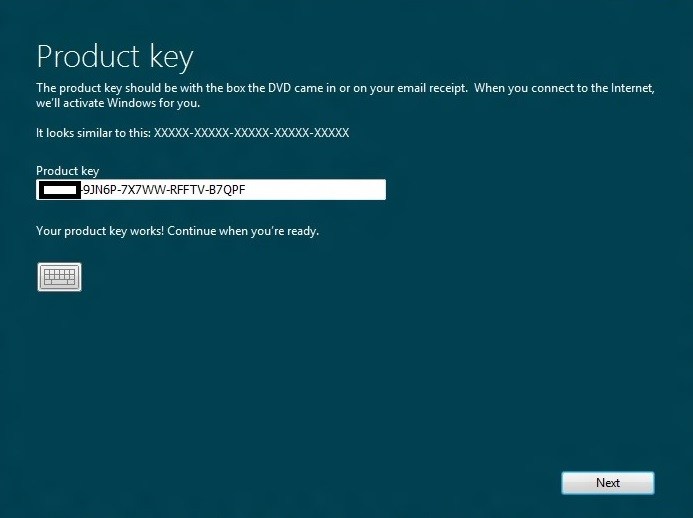 Serial key aktivasi windows 8.1